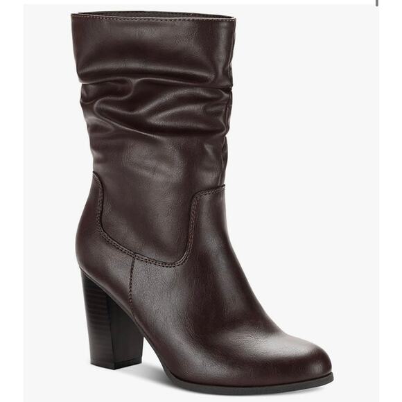 Style & Co. Women's Saraa Slouch Brown Mid-Calf Boots 11 Medium - Picture 2 of 14